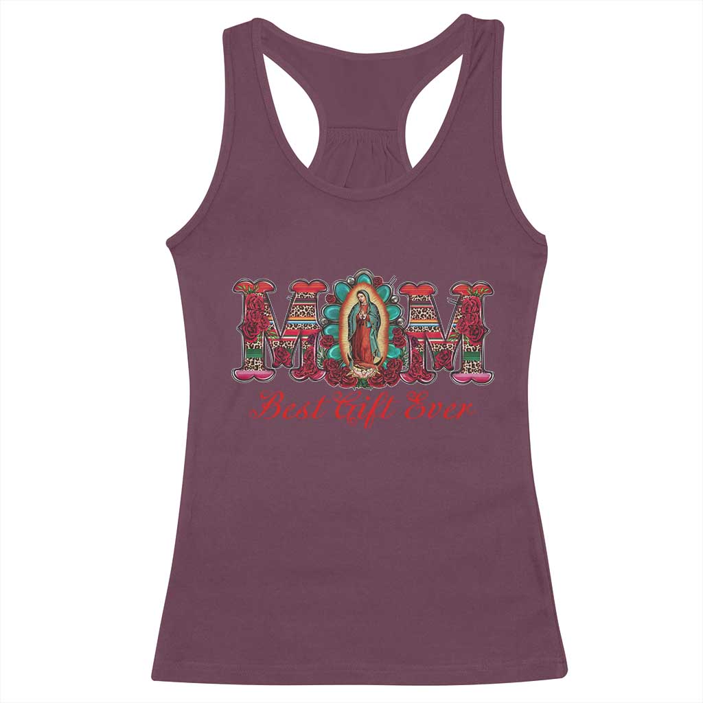 Our Lady of Guadalupe Racerback Tank Top Virgin Mary Christian TS14 Maroon Print Your Wear