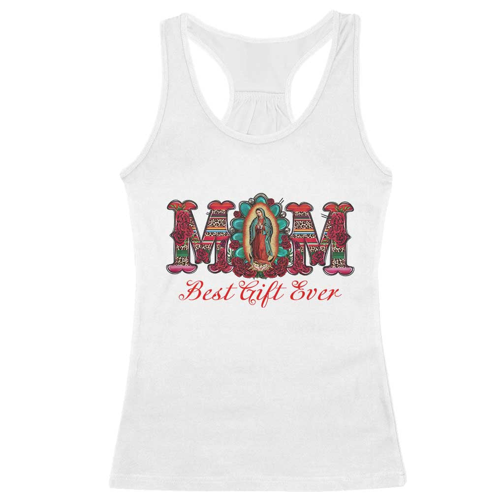 Our Lady of Guadalupe Racerback Tank Top Virgin Mary Christian TS14 White Print Your Wear