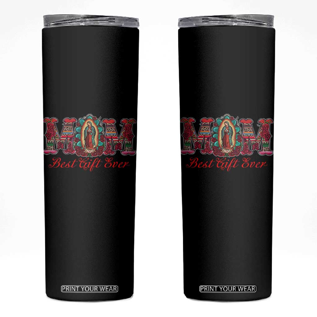 Our Lady of Guadalupe Skinny Tumbler Virgin Mary Christian TS14 Black Print Your Wear