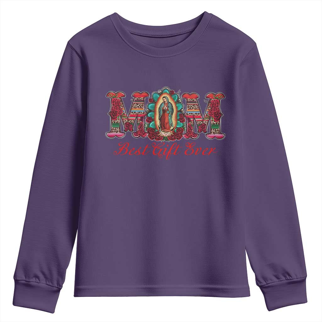 Our Lady of Guadalupe Youth Sweatshirt Virgin Mary Christian TS14 Purple Print Your Wear