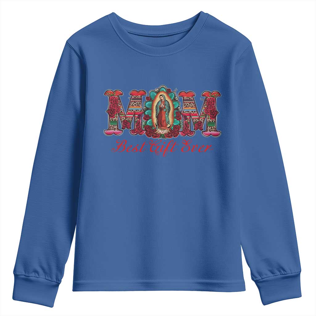 Our Lady of Guadalupe Youth Sweatshirt Virgin Mary Christian TS14 Royal Blue Print Your Wear