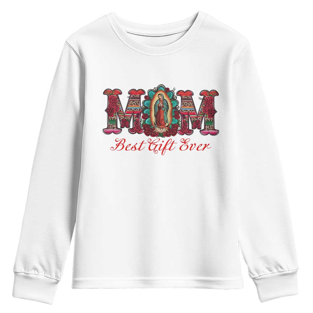 Our Lady of Guadalupe Youth Sweatshirt Virgin Mary Christian TS14 White Print Your Wear