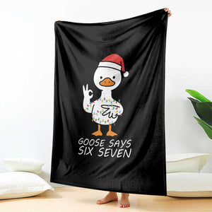 67 Six Seven Silly Goose Christmas Meme Throw Blanket TS14 Print Your Wear