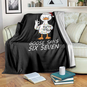 67 Six Seven Silly Goose Christmas Meme Throw Blanket TS14 Print Your Wear