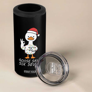 67 Six Seven Silly Goose Christmas Meme 4 in 1 Can Cooler Tumbler TS14 Print Your Wear