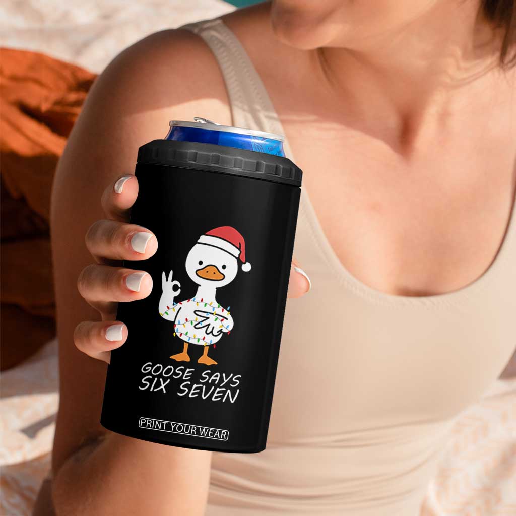 67 Six Seven Silly Goose Christmas Meme 4 in 1 Can Cooler Tumbler TS14 Print Your Wear
