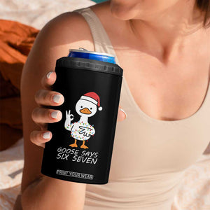 67 Six Seven Silly Goose Christmas Meme 4 in 1 Can Cooler Tumbler TS14 Print Your Wear