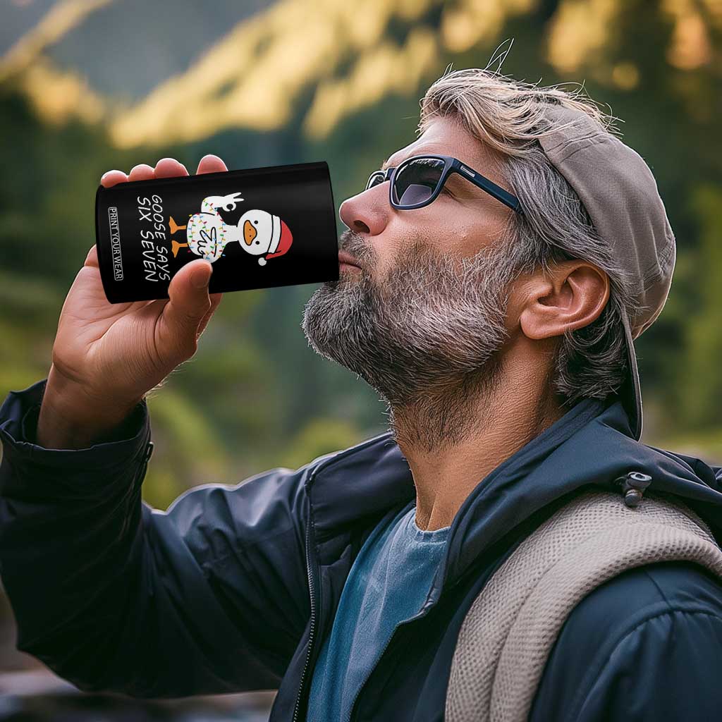 67 Six Seven Silly Goose Christmas Meme 4 in 1 Can Cooler Tumbler TS14 Print Your Wear