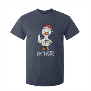 67 Six Seven Silly Goose Christmas Meme T Shirt For Kid TS14 Navy Print Your Wear