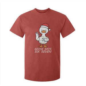 67 Six Seven Silly Goose Christmas Meme T Shirt For Kid TS14 Red Print Your Wear