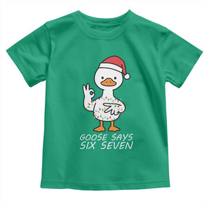 67 Six Seven Silly Goose Christmas Meme Toddler T Shirt TS14 Irish Green Print Your Wear