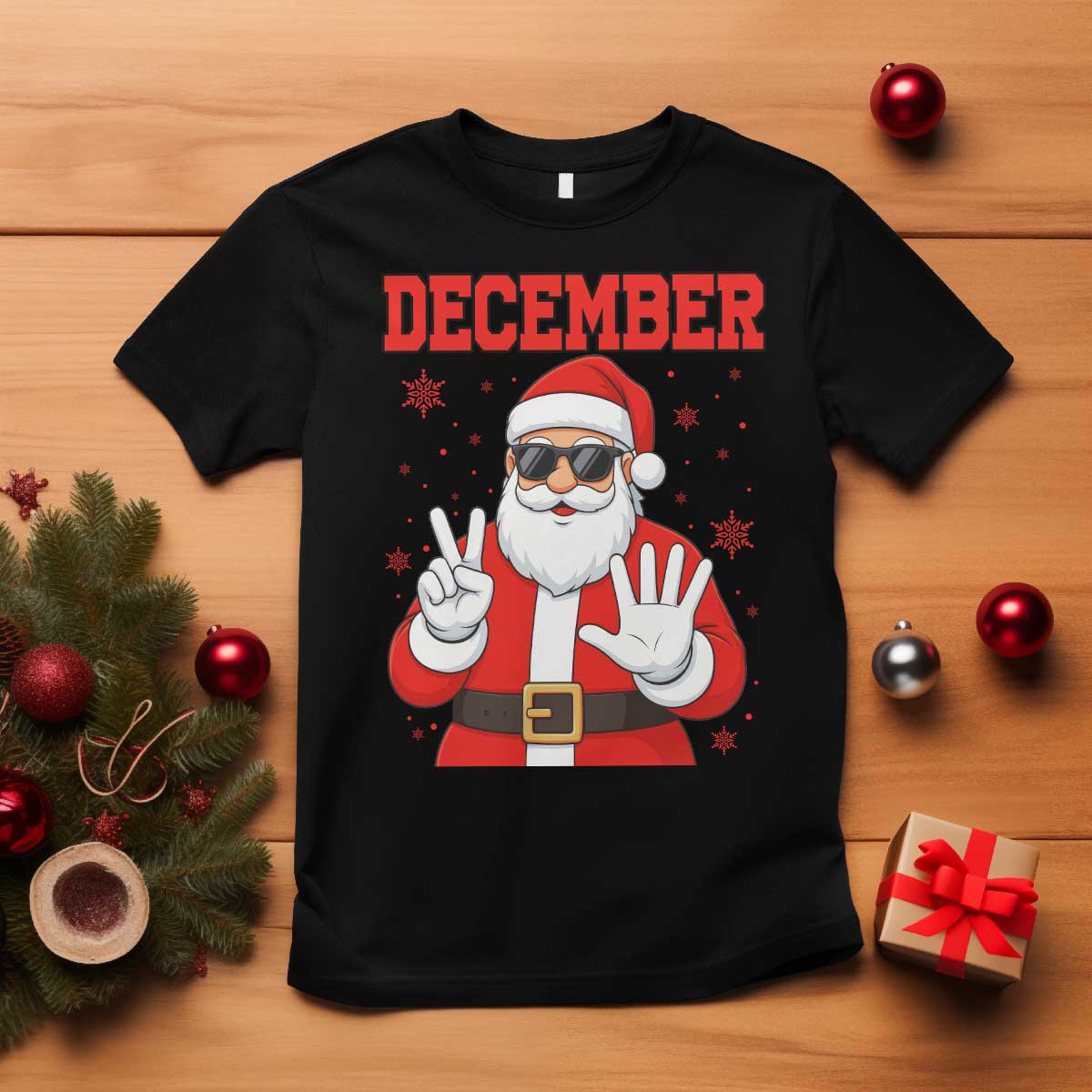 December 25 T Shirt Funny Santa Says Christmas TS14 Black Print Your Wear