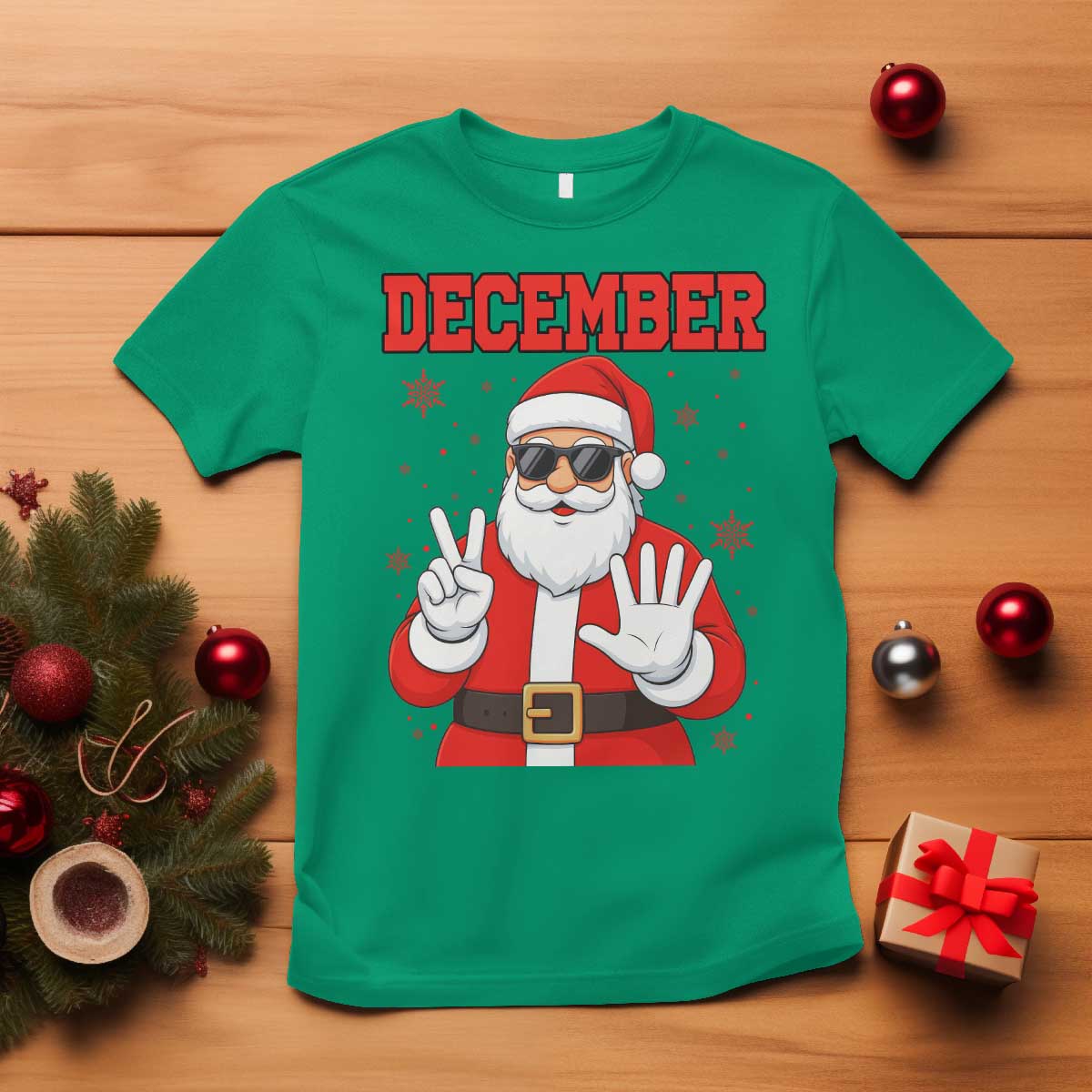 December 25 T Shirt Funny Santa Says Christmas TS14 Irish Green Print Your Wear