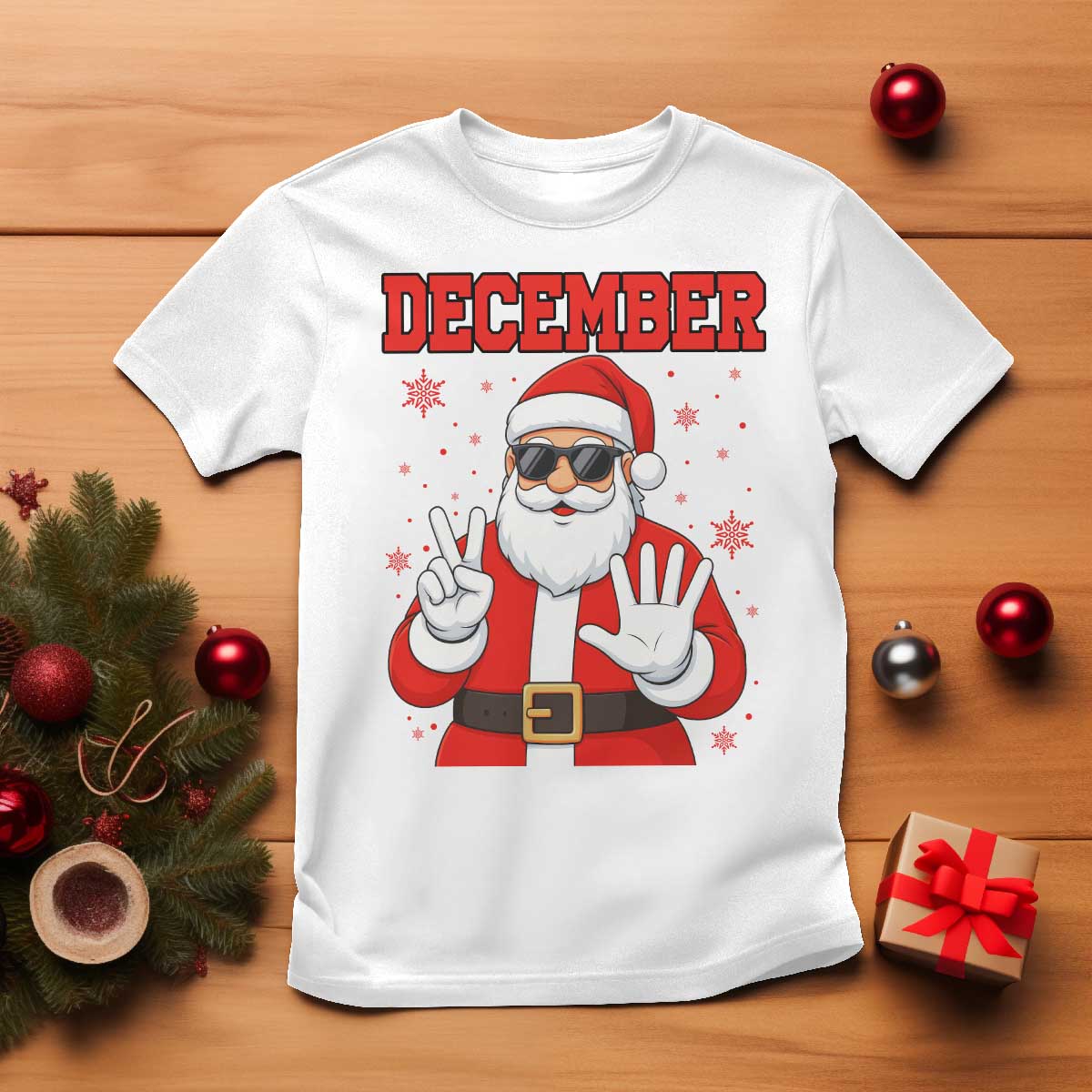 December 25 T Shirt Funny Santa Says Christmas TS14 White Print Your Wear