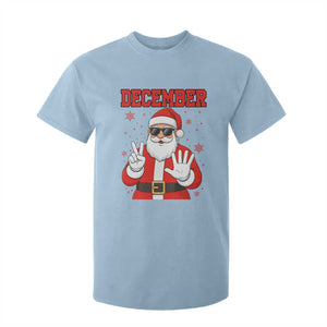 December 25 T Shirt For Kid Funny Santa Says Christmas TS14 Light Blue Print Your Wear