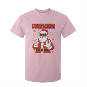 December 25 T Shirt For Kid Funny Santa Says Christmas TS14 Light Pink Print Your Wear