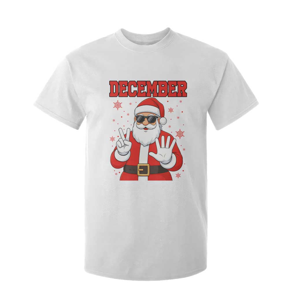 December 25 T Shirt For Kid Funny Santa Says Christmas - Print Your Wear