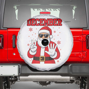December 25 Spare Tire Cover Funny Santa Says Christmas TS14 White Print Your Wear