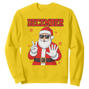 December 25 Sweatshirt Funny Santa Says Christmas - Print Your Wear