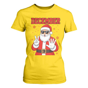 December 25 T Shirt For Women Funny Santa Says Christmas TS14 Daisy Print Your Wear