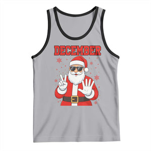 December 25 Tank Top Funny Santa Says Christmas TS14 Athletic Heather Black Print Your Wear