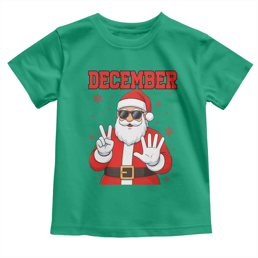 December 25 Toddler T Shirt Funny Santa Says Christmas TS14 Irish Green Print Your Wear