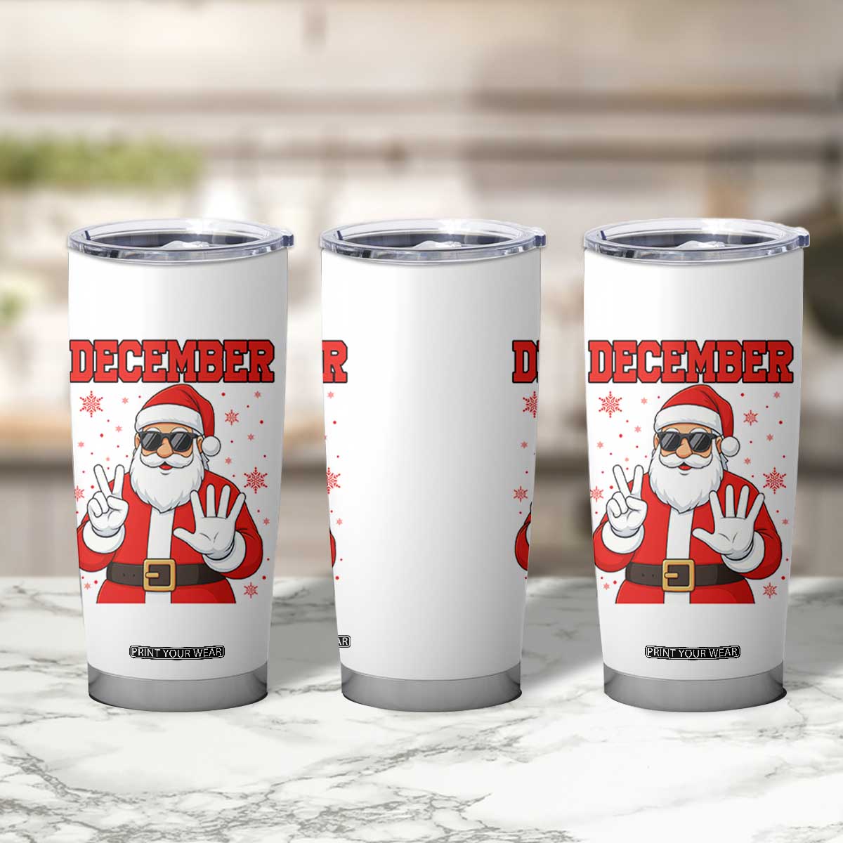 December 25 Tumbler Cup Funny Santa Says Christmas TS14 Print Your Wear