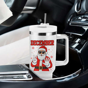 December 25 Tumbler With Handle Funny Santa Says Christmas TS14 Print Your Wear