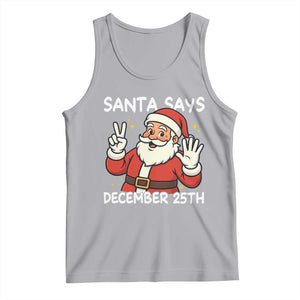 Santa Christmas December 25 Tank Top TS14 Athletic Heather Print Your Wear