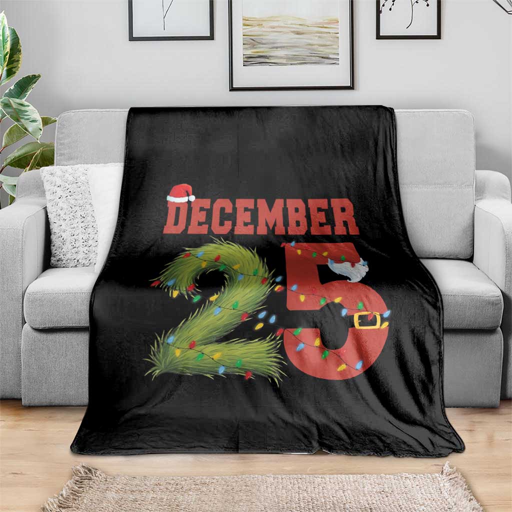 Christmas December 25 Throw Blanket Family Holiday Xmas TS14 Print Your Wear