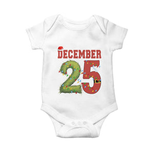 Christmas December 25 Baby Onesie Family Holiday Xmas TS14 White Print Your Wear