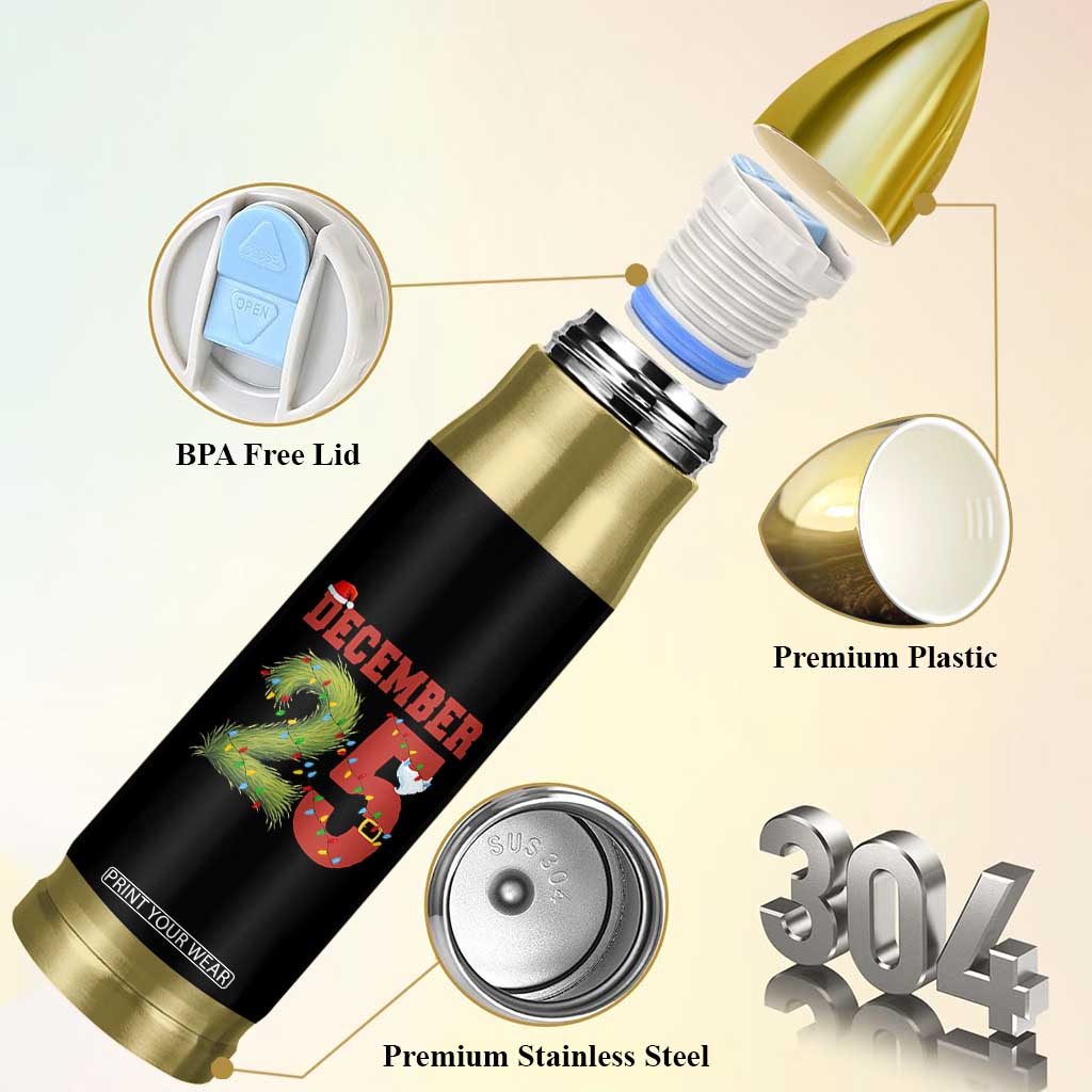 Christmas December 25 Bullet Tumbler Family Holiday Xmas TS14 Print Your Wear