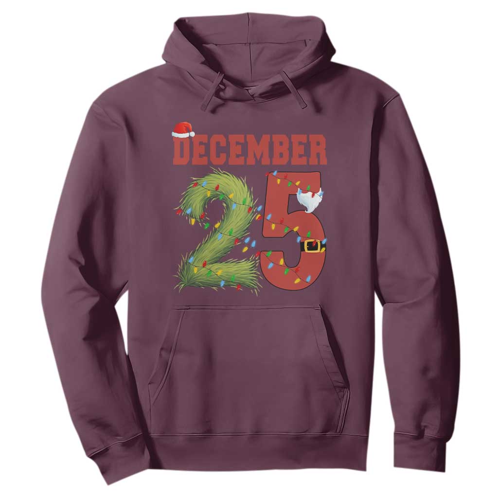 Christmas December 25 Hoodie Family Holiday Xmas TS14 Maroon Print Your Wear