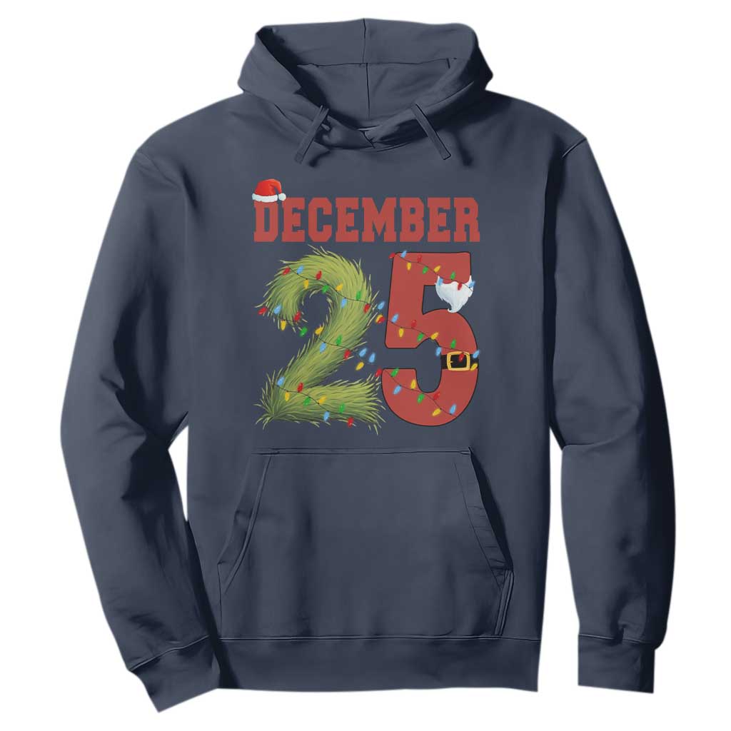 Christmas December 25 Hoodie Family Holiday Xmas TS14 Navy Print Your Wear
