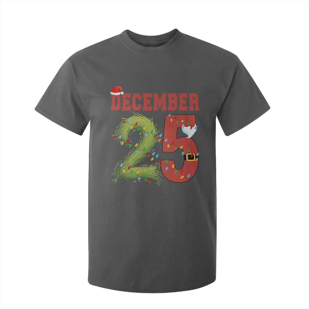 Christmas December 25 T Shirt For Kid Family Holiday Xmas TS14 Dark Heather Print Your Wear