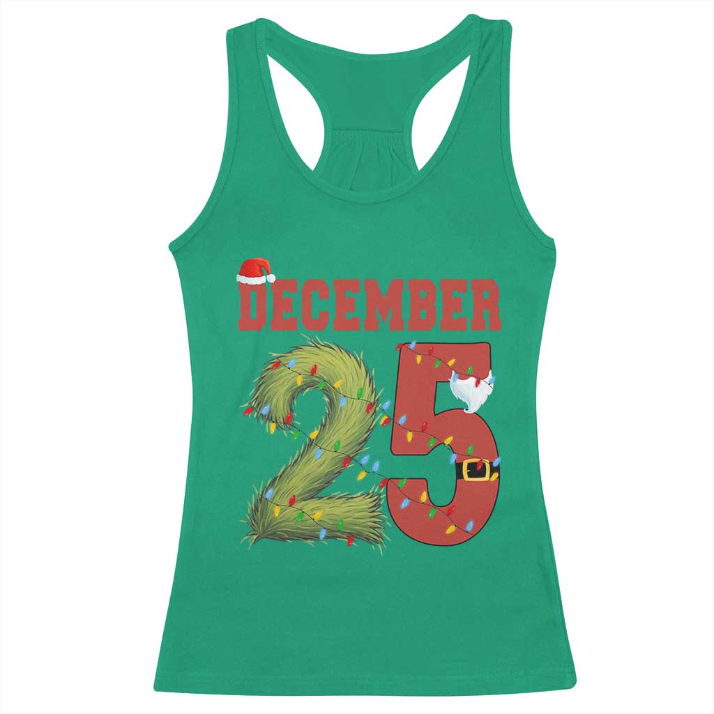 Christmas December 25 Racerback Tank Top Family Holiday Xmas TS14 Irish Green Print Your Wear