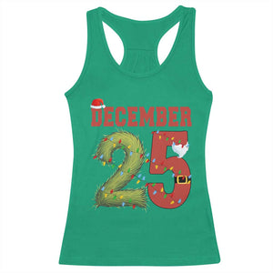 Christmas December 25 Racerback Tank Top Family Holiday Xmas TS14 Irish Green Print Your Wear