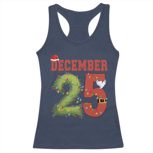 Christmas December 25 Racerback Tank Top Family Holiday Xmas TS14 Navy Print Your Wear