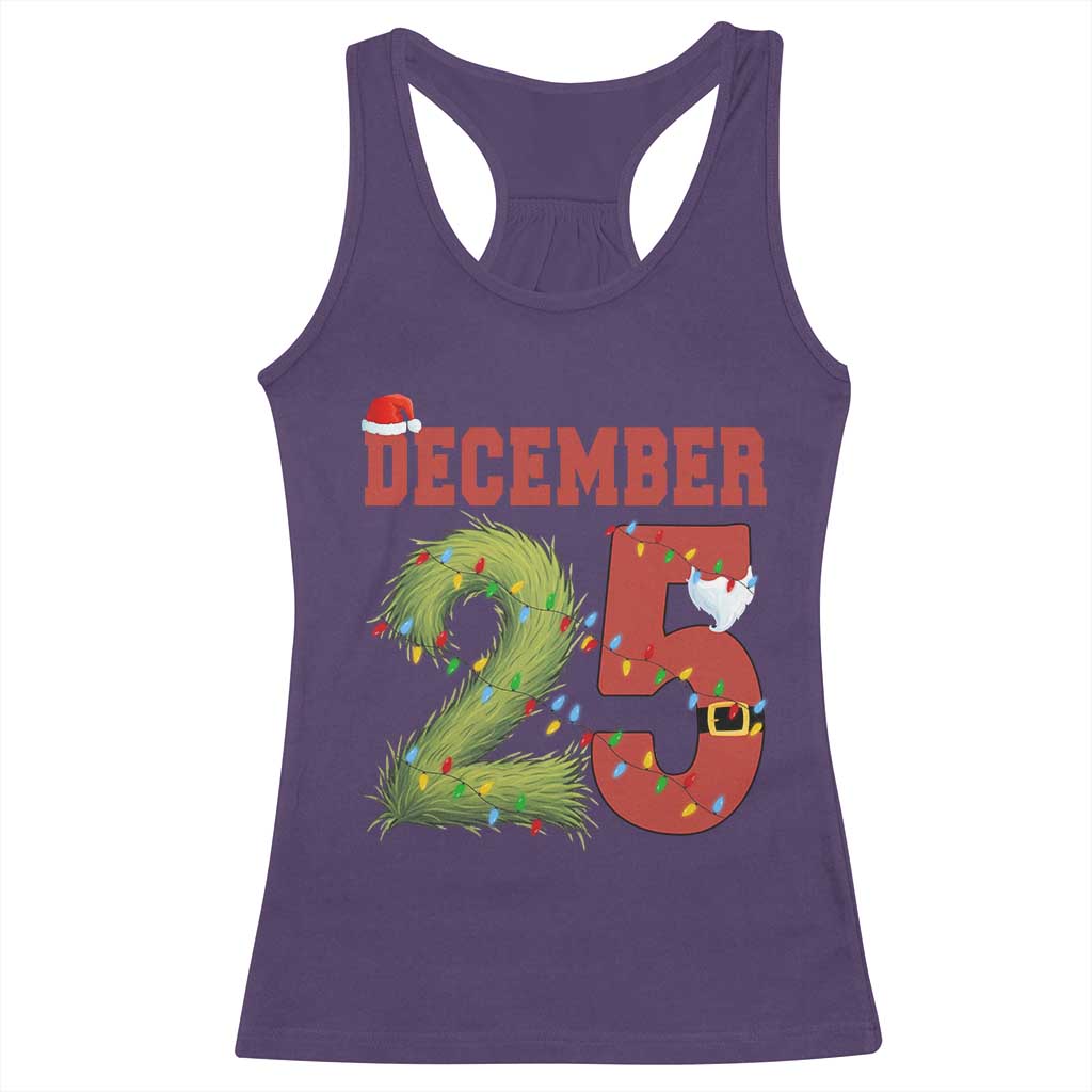Christmas December 25 Racerback Tank Top Family Holiday Xmas TS14 Purple Print Your Wear