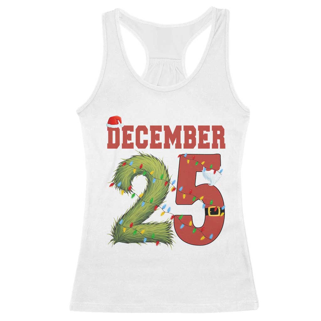 Christmas December 25 Racerback Tank Top Family Holiday Xmas TS14 White Print Your Wear
