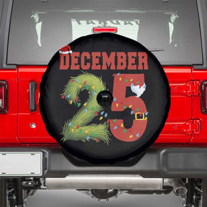 Christmas December 25 Spare Tire Cover Family Holiday Xmas TS14 Black Print Your Wear