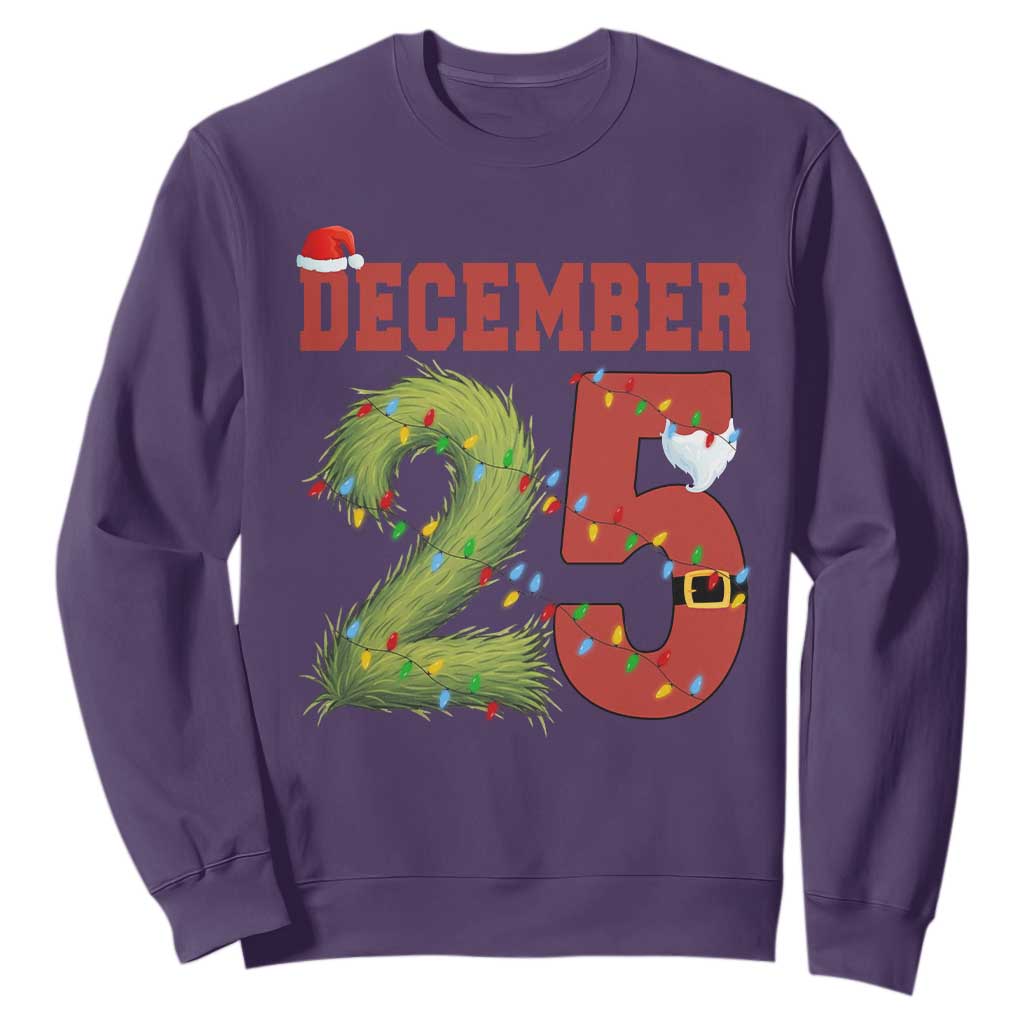 Christmas December 25 Sweatshirt Family Holiday Xmas TS14 Purple Print Your Wear