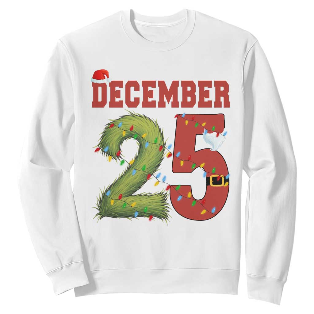 Christmas December 25 Sweatshirt Family Holiday Xmas TS14 White Print Your Wear