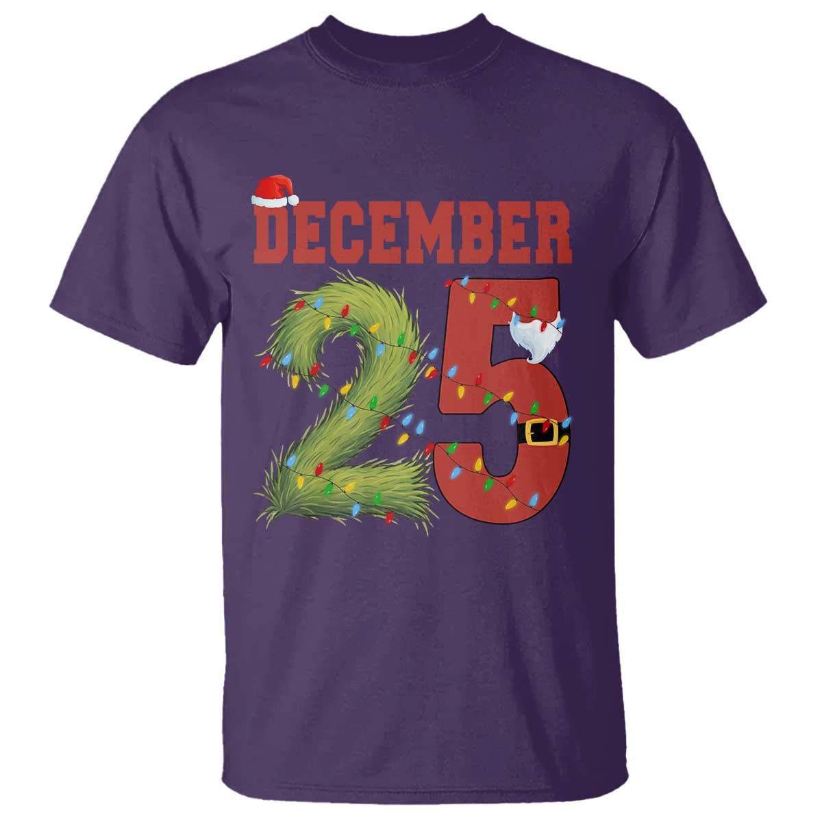 Christmas December 25 T Shirt Family Holiday Xmas TS14 Purple Print Your Wear