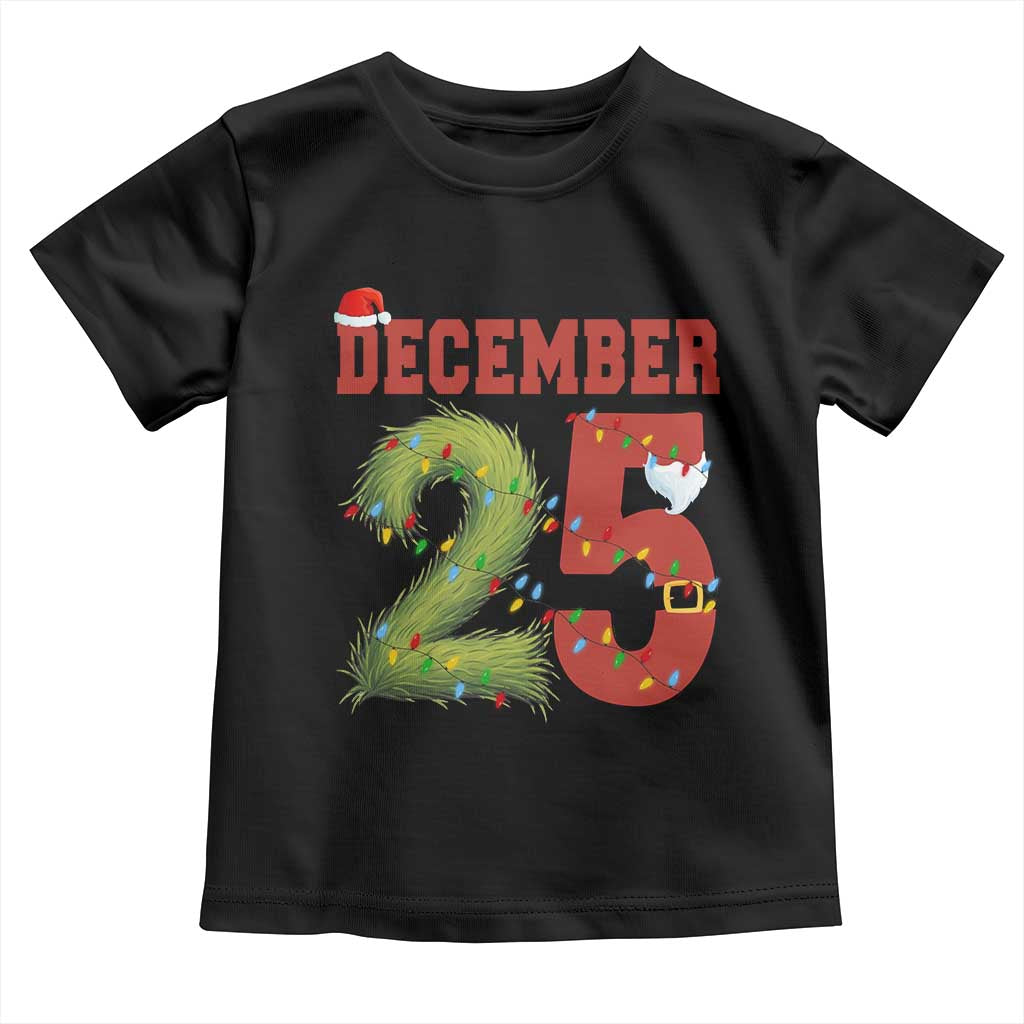 Christmas December 25 Toddler T Shirt Family Holiday Xmas TS14 Black Print Your Wear