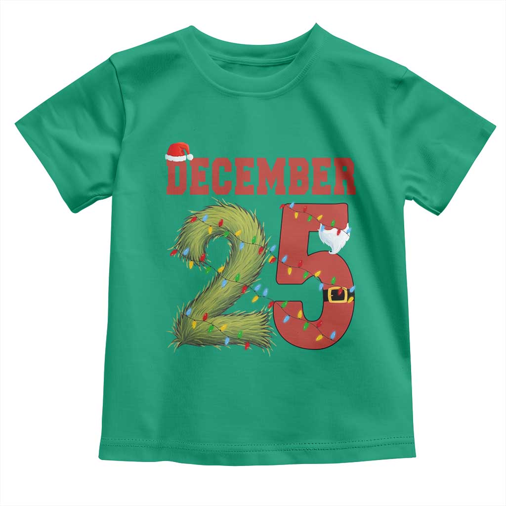 Christmas December 25 Toddler T Shirt Family Holiday Xmas TS14 Irish Green Print Your Wear
