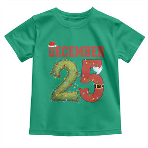 Christmas December 25 Toddler T Shirt Family Holiday Xmas TS14 Irish Green Print Your Wear