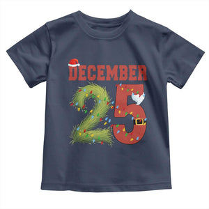Christmas December 25 Toddler T Shirt Family Holiday Xmas TS14 Navy Print Your Wear