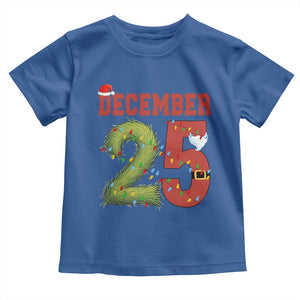 Christmas December 25 Toddler T Shirt Family Holiday Xmas TS14 Royal Blue Print Your Wear