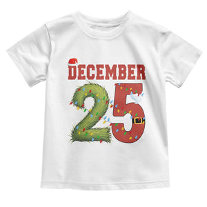 Christmas December 25 Toddler T Shirt Family Holiday Xmas TS14 White Print Your Wear